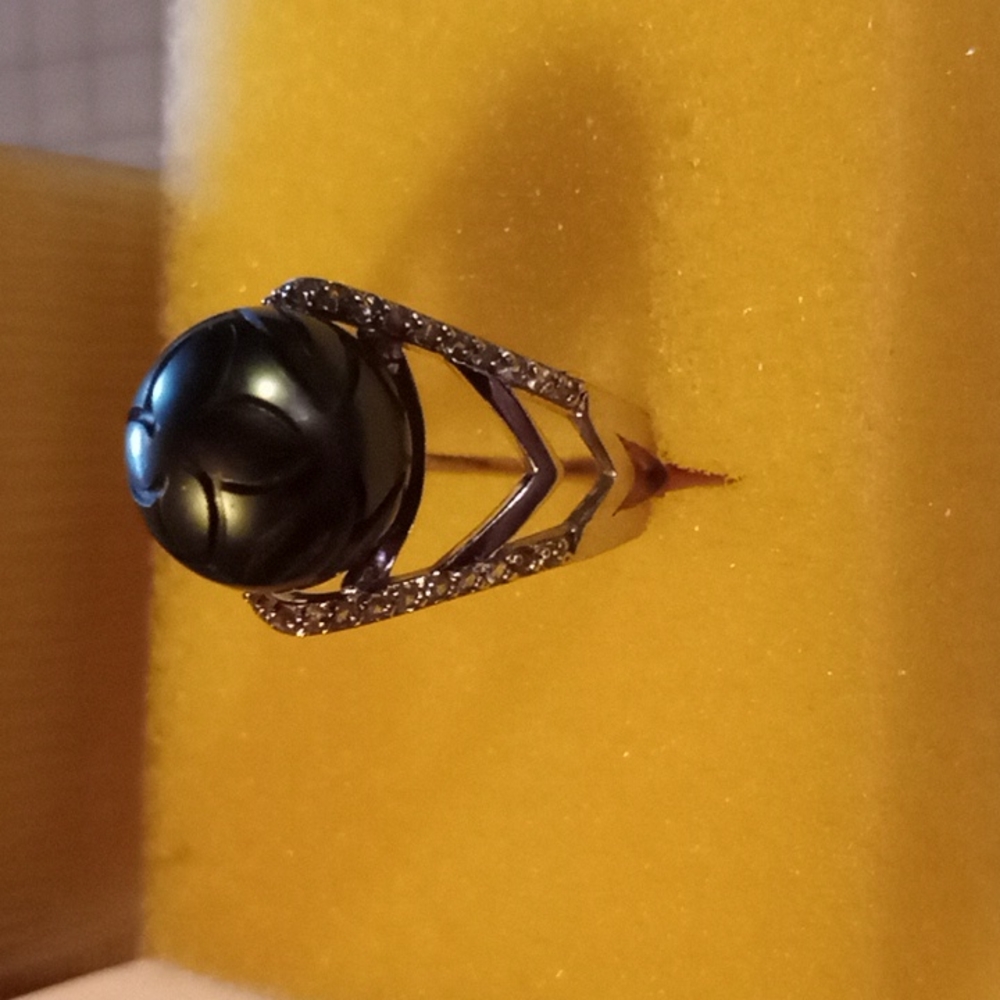 Tahitian pearl ring